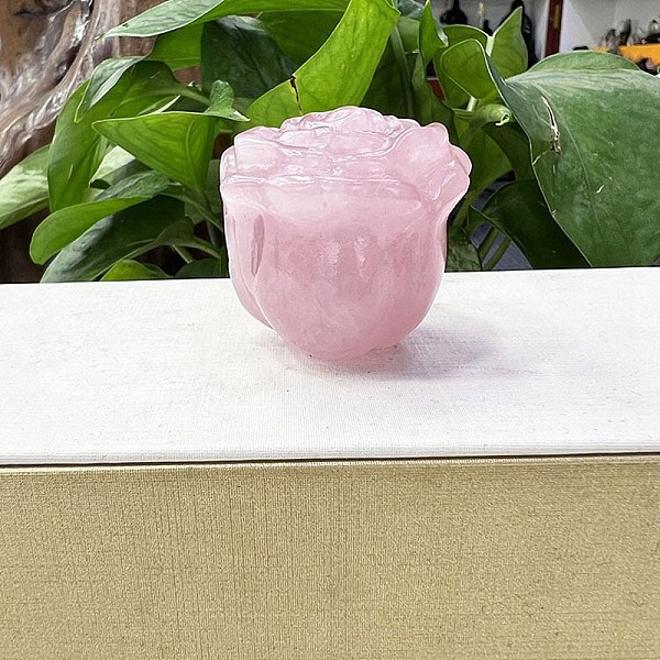 PandaHall Natural Rose Quartz Carved Healing Rose Figurines, Reiki Energy Stone Display Decorations, 50mm Rose Quartz Flower
PandaHall Natural Rose Quartz Carved Healing Rose Figurines, Reiki Energy Stone Display Decorations, 50mm Rose Quartz Flower