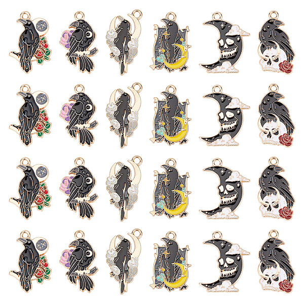 PandaHall SUNNYCLUE 1 Box 24Pcs Gothic Charms Bulk Crow Charms Enamel Raven Black Bird Skull Scary Halloween Skeleton Charm Rose Moon Charms..., Multicolor
PandaHall SUNNYCLUE 1 Box 24Pcs Gothic Charms Bulk Crow Charms Enamel Raven Black Bird Skull Scary Halloween Skeleton Charm Rose Moon Charms..., Multicolor