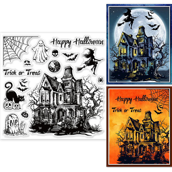 PandaHall GLOBLELAND Halloween Horror House Clear Stamps for DIY Scrapbooking Halloween Castle Background Silicone Clear Stamp Seals 15x15cm...
PandaHall GLOBLELAND Halloween Horror House Clear Stamps for DIY Scrapbooking Halloween Castle Background Silicone Clear Stamp Seals 15x15cm...