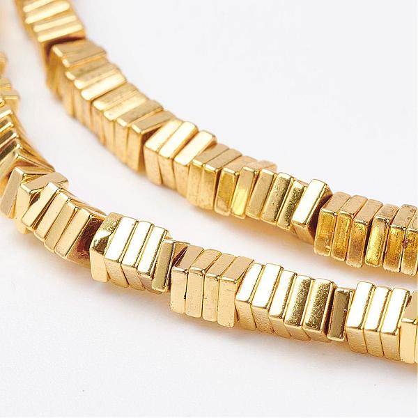 PandaHall Non-magnetic Synthetic Hematite Heishi Beads Strands, Thin Slice Flat Square Beads, Golden Plated, 3x3x1mm, Hole: 1mm, about...
PandaHall Non-magnetic Synthetic Hematite Heishi Beads Strands, Thin Slice Flat Square Beads, Golden Plated, 3x3x1mm, Hole: 1mm, about...