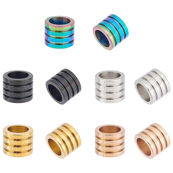 PandaHall Unicraftale 15Pcs 5 Colors 304 Stainless Steel Beads, Large Hole Beads, Grooved, Column, Mixed Color, 10x8mm, Hole: 7mm...
PandaHall Unicraftale 15Pcs 5 Colors 304 Stainless Steel Beads, Large Hole Beads, Grooved, Column, Mixed Color, 10x8mm, Hole: 7mm...