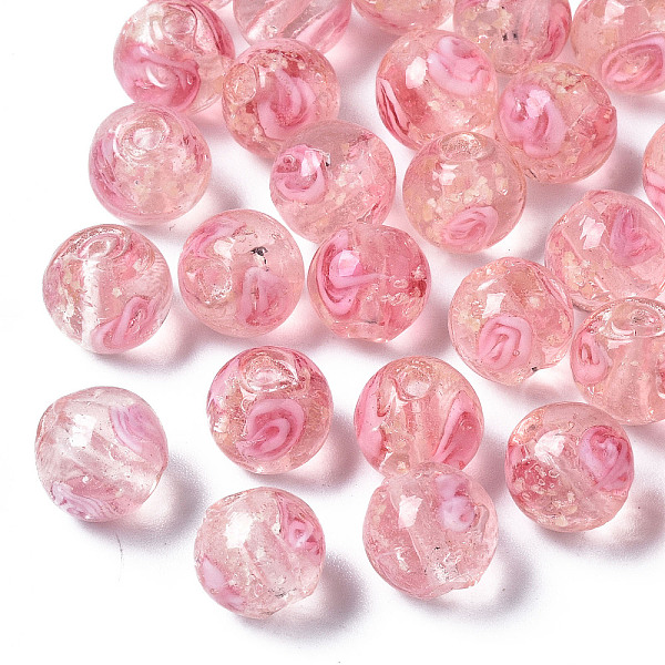 PandaHall Handmade Luminous Inner Flower Lampwork Beads, Round, Pink, 8mm, Hole: 1mm Lampwork Round Pink
PandaHall Handmade Luminous Inner Flower Lampwork Beads, Round, Pink, 8mm, Hole: 1mm Lampwork Round Pink