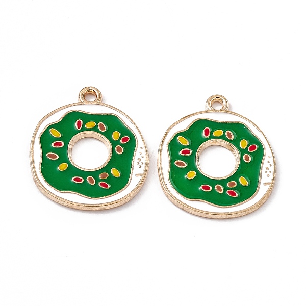 PandaHall Alloy Enamel Pendants, Light Gold, Doughnut Charm, Green, 23x19.5x1.5mm, Hole: 1.6mm Alloy+Enamel Donut Green
PandaHall Alloy Enamel Pendants, Light Gold, Doughnut Charm, Green, 23x19.5x1.5mm, Hole: 1.6mm Alloy+Enamel Donut Green