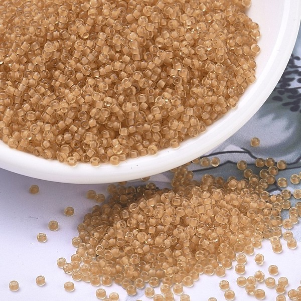 PandaHall MIYUKI Round Rocailles Beads, Japanese Seed Beads, 11/0, (RR1937) Semi-Frosted Apricot Lined Light Topaz, 2x1.3mm, Hole: 0.8mm..., Brown
PandaHall MIYUKI Round Rocailles Beads, Japanese Seed Beads, 11/0, (RR1937) Semi-Frosted Apricot Lined Light Topaz, 2x1.3mm, Hole: 0.8mm..., Brown
