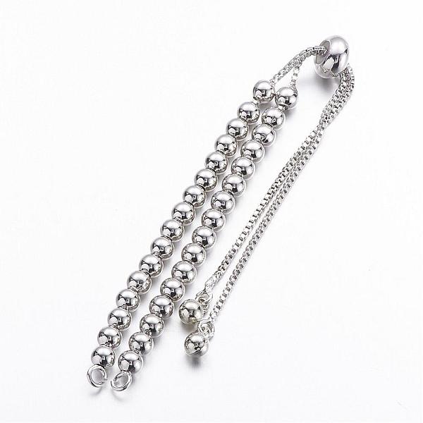 PandaHall Brass Chain Bracelet Making, Slider Bracelets Making, Cadmium Free & Nickel Free & Lead Free, Platinum, 9 inch(230mm), Hole: 1.5mm...
PandaHall Brass Chain Bracelet Making, Slider Bracelets Making, Cadmium Free & Nickel Free & Lead Free, Platinum, 9 inch(230mm), Hole: 1.5mm...