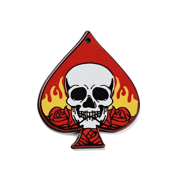PandaHall Acrylic Pendants, Heart, Skull, 44x37x2.5mm, Hole: 1.5mm Acrylic Skull
PandaHall Acrylic Pendants, Heart, Skull, 44x37x2.5mm, Hole: 1.5mm Acrylic Skull