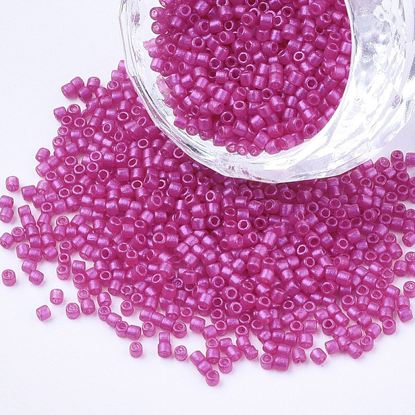 PandaHall Baking Paint Cylinder Seed Beads, Uniform Size, Camellia, 1.5~2x1~2mm, Hole: 0.8mm, about 4000pcs/bag, about 50g/bag Glass Pink
PandaHall Baking Paint Cylinder Seed Beads, Uniform Size, Camellia, 1.5~2x1~2mm, Hole: 0.8mm, about 4000pcs/bag, about 50g/bag Glass Pink