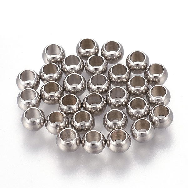 PandaHall 202 Stainless Steel Beads, Round, Stainless Steel Color, 5x3.5mm, Hole: 3mm 202 Stainless Steel Round
PandaHall 202 Stainless Steel Beads, Round, Stainless Steel Color, 5x3.5mm, Hole: 3mm 202 Stainless Steel Round