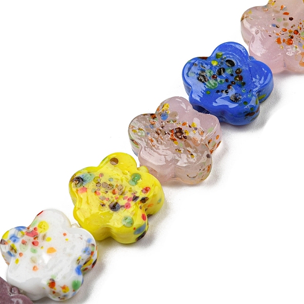 PandaHall Handmade Lampwork Beads Strands, Flower, Colorful, 14~14.5x14~15x5mm, Hole: 1.5mm, about 25pcs/strand, 12.99''(33cm) Lampwork...
PandaHall Handmade Lampwork Beads Strands, Flower, Colorful, 14~14.5x14~15x5mm, Hole: 1.5mm, about 25pcs/strand, 12.99''(33cm) Lampwork...