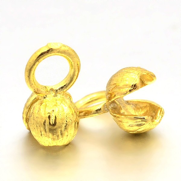 PandaHall Brass Bead Tips, Golden, 10~11x5mm, Hole: 3mm, Inner Diameter: 2mm Brass
PandaHall Brass Bead Tips, Golden, 10~11x5mm, Hole: 3mm, Inner Diameter: 2mm Brass