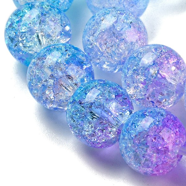 PandaHall Spray Painted Crackle Glass Beads Strands, Gradient Color, Segmented Multi-color Beads, Round, Deep Sky Blue, 8mm, Hole: 1mm...
PandaHall Spray Painted Crackle Glass Beads Strands, Gradient Color, Segmented Multi-color Beads, Round, Deep Sky Blue, 8mm, Hole: 1mm...