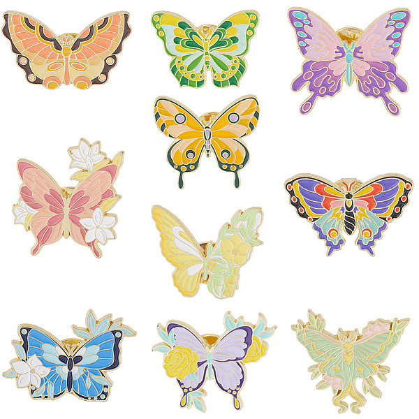 PandaHall Gorgecraft 10Pcs 10 Style Flower Butterfly Enamel Pin, Gold Plated Alloy Badge for Backpack Clothes, Mixed Color..., Multicolor
PandaHall Gorgecraft 10Pcs 10 Style Flower Butterfly Enamel Pin, Gold Plated Alloy Badge for Backpack Clothes, Mixed Color..., Multicolor