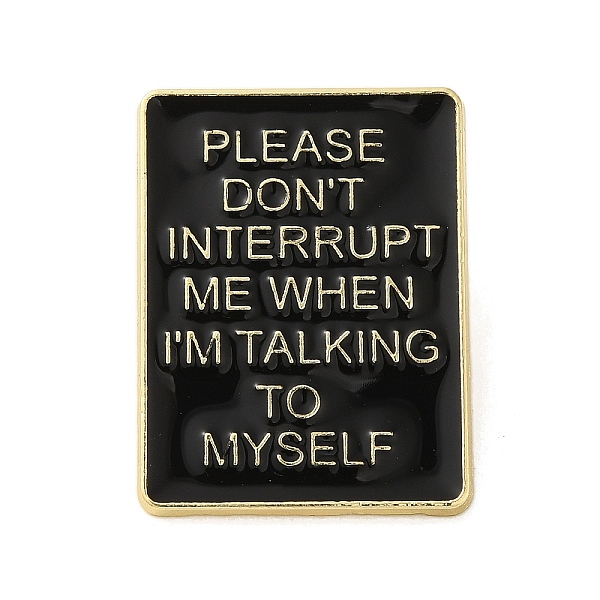 PandaHall Enamel Pins, Black Golden Zinc Alloy Brooches for Backpack Clothes, Word, Rectangle, 30.5x23x1.5mm Alloy+Enamel Rectangle Black
PandaHall Enamel Pins, Black Golden Zinc Alloy Brooches for Backpack Clothes, Word, Rectangle, 30.5x23x1.5mm Alloy+Enamel Rectangle Black
