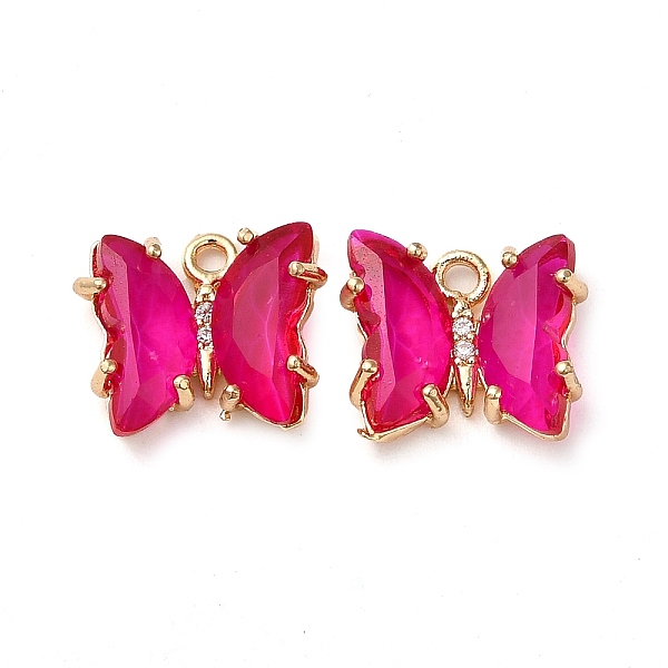 PandaHall Brass with Glass Pendants, Butterfly, Deep Pink, 10x12x4mm, Hole: 1.2mm Brass Butterfly
PandaHall Brass with Glass Pendants, Butterfly, Deep Pink, 10x12x4mm, Hole: 1.2mm Brass Butterfly