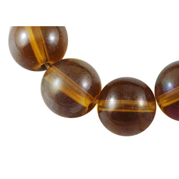 PandaHall Glass Bead Strands, Round, AB Color Plated, Saddle Brown, 6mm, Hole: 1mm, about 50pcs/strand, 13 inch Glass Round Brown
PandaHall Glass Bead Strands, Round, AB Color Plated, Saddle Brown, 6mm, Hole: 1mm, about 50pcs/strand, 13 inch Glass Round Brown