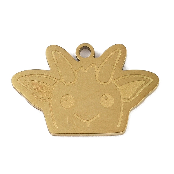 PandaHall 304 Stainless Steel Pendants, Goat Charm, Golden, 15.5x23.5x1.5mm, Hole: 1mm 304 Stainless Steel Goat
PandaHall 304 Stainless Steel Pendants, Goat Charm, Golden, 15.5x23.5x1.5mm, Hole: 1mm 304 Stainless Steel Goat