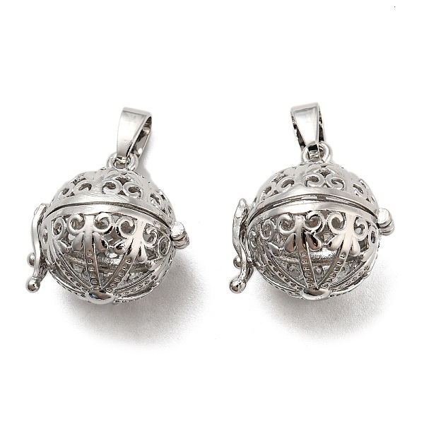 PandaHall Rack Plating Brass Hollow Round Cage Pendants, For Chime Ball Pendant Necklaces Making, Long-Lasting Plated, Platinum...
PandaHall Rack Plating Brass Hollow Round Cage Pendants, For Chime Ball Pendant Necklaces Making, Long-Lasting Plated, Platinum...