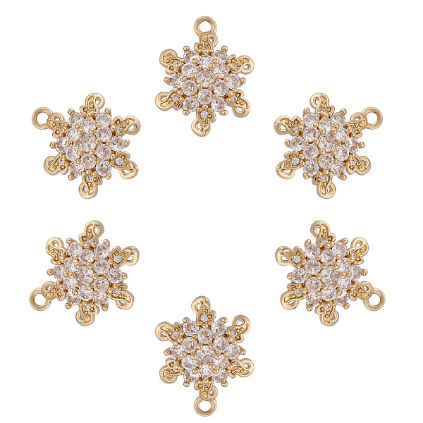 PandaHall 6 Pieces Snowflake Clear Cubic Zirconia Charm Pendant Brass Flower Charm Long-Lasting Plated Pendant for Jewelry Necklace Bracelet...
PandaHall 6 Pieces Snowflake Clear Cubic Zirconia Charm Pendant Brass Flower Charm Long-Lasting Plated Pendant for Jewelry Necklace Bracelet...