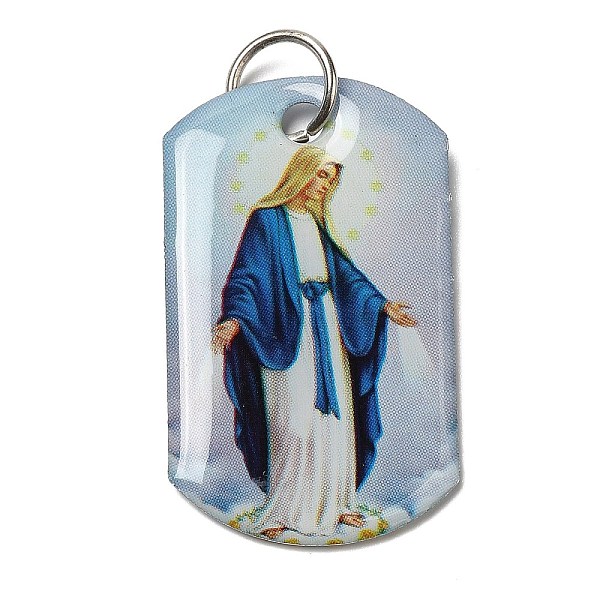 PandaHall Rectangle Epoxy Resin Pendants, Religion Charms with Platinum Plated Aluminum Jump Rings, Virgin, 40x23.5x3mm, Hole: 7mm Epoxy...
PandaHall Rectangle Epoxy Resin Pendants, Religion Charms with Platinum Plated Aluminum Jump Rings, Virgin, 40x23.5x3mm, Hole: 7mm Epoxy...