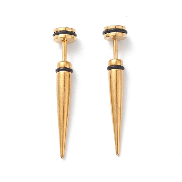 PandaHall 304 Stainless Steel Ear Taper Stretcher with Rubber, Cone Gauge Earrings for Woman Men, Golden, 40x6.5mm, Pin: 1.2mm 304 Stainless...
PandaHall 304 Stainless Steel Ear Taper Stretcher with Rubber, Cone Gauge Earrings for Woman Men, Golden, 40x6.5mm, Pin: 1.2mm 304 Stainless...
