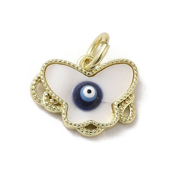 PandaHall Evil Eye Enamel Shell Brass Butterfly Charms with Jump Rings, Real 18K Gold Plated, Midnight Blue, 11.5x15x3mm, Hole: 3.8mm Shell...
PandaHall Evil Eye Enamel Shell Brass Butterfly Charms with Jump Rings, Real 18K Gold Plated, Midnight Blue, 11.5x15x3mm, Hole: 3.8mm Shell...