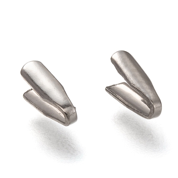 PandaHall 304 Stainless Steel Folding Crimp Ends, Fold Over Crimp Cord Ends, Stainless Steel Color, 6x2x2mm, Hole: 2.5x0.8mm 304 Stainless...
PandaHall 304 Stainless Steel Folding Crimp Ends, Fold Over Crimp Cord Ends, Stainless Steel Color, 6x2x2mm, Hole: 2.5x0.8mm 304 Stainless...