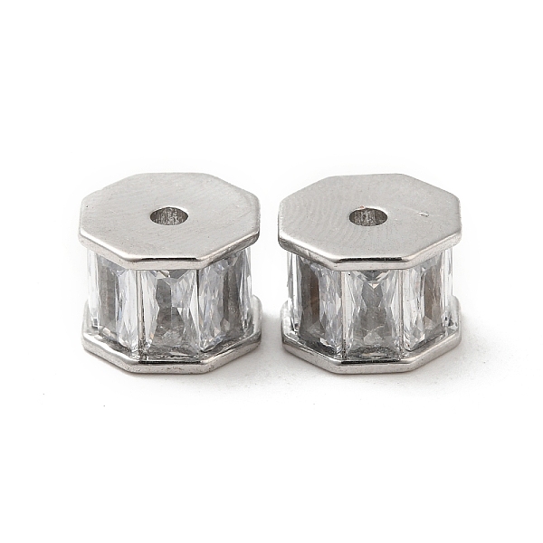 PandaHall Brass Beads, with Glass, Octagon Column, Real Platinum Plated, 10.5x10.5x7.5mm, Hole: 1.8mm Brass+Glass Column Clear
PandaHall Brass Beads, with Glass, Octagon Column, Real Platinum Plated, 10.5x10.5x7.5mm, Hole: 1.8mm Brass+Glass Column Clear