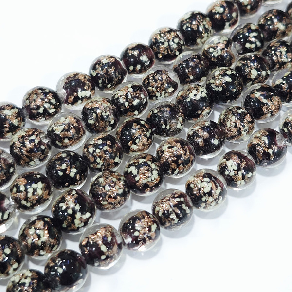 PandaHall Handmade Gold Sand Lampwork Beads Strands, Luminous, Round, Brown, 10mm, Hole: 1.2mm, about 40pcs/strand, 14.3 inch(38cm) Lampwork...
PandaHall Handmade Gold Sand Lampwork Beads Strands, Luminous, Round, Brown, 10mm, Hole: 1.2mm, about 40pcs/strand, 14.3 inch(38cm) Lampwork...