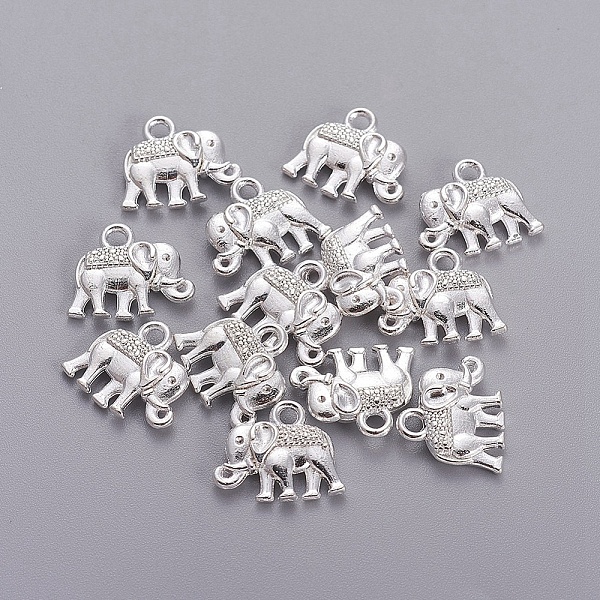 PandaHall Tibetan Style Alloy Charms, Cadmium Free & Nickel Free & Lead Free, Elephant Shape, Silver, 12x14x2.5mm, Hole: 1mm Alloy Elephant
PandaHall Tibetan Style Alloy Charms, Cadmium Free & Nickel Free & Lead Free, Elephant Shape, Silver, 12x14x2.5mm, Hole: 1mm Alloy Elephant