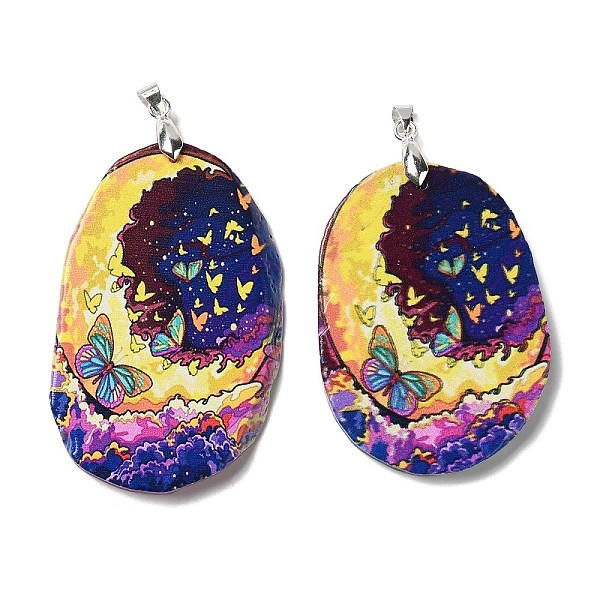 PandaHall Natural Agate Big Pendants, with Platinum Plated Metal Pinch Bails, Dyed & Heated, Butterfly, 48~65x27~46x5.5~6mm, Hole: 5x3mm...
PandaHall Natural Agate Big Pendants, with Platinum Plated Metal Pinch Bails, Dyed & Heated, Butterfly, 48~65x27~46x5.5~6mm, Hole: 5x3mm...