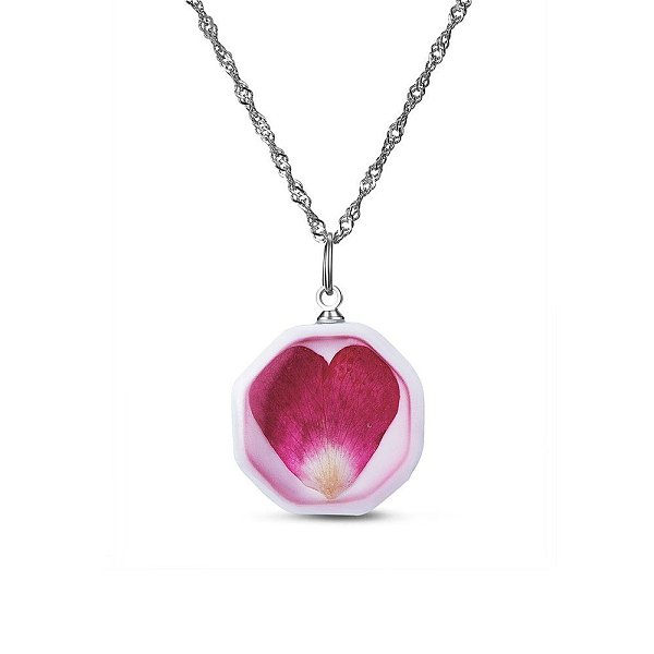 PandaHall SHEGRACE Rhodium Plated 925 Sterling Silver Octagon Porcelain Pendant Necklaces, with Flower Pattern, Spring Clasps, Platinum..., Pink
PandaHall SHEGRACE Rhodium Plated 925 Sterling Silver Octagon Porcelain Pendant Necklaces, with Flower Pattern, Spring Clasps, Platinum..., Pink