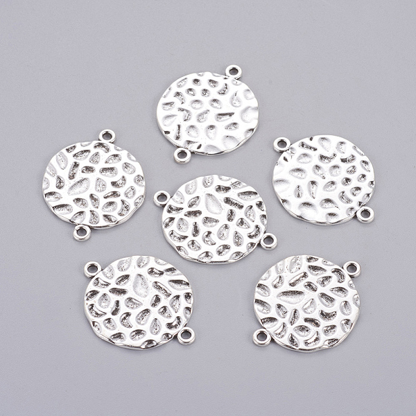 PandaHall Tibetan Style Links/Connectors, Flat Round, Lead Free and Cadmium Free, Antique Silver, 31x24x1.5mm, Hole: 2mm Alloy Flat Round
PandaHall Tibetan Style Links/Connectors, Flat Round, Lead Free and Cadmium Free, Antique Silver, 31x24x1.5mm, Hole: 2mm Alloy Flat Round