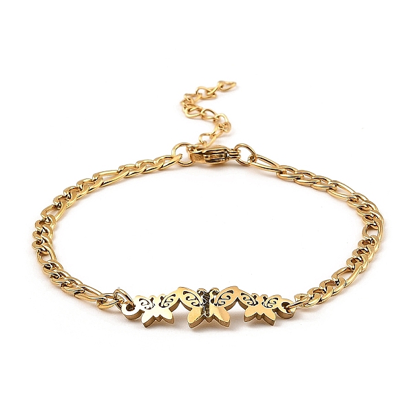 PandaHall 201 Stainless Steel Link Bracelet for Women, Golden, Butterfly, 7-3/8 inch(18.7cm) 201 Stainless Steel Butterfly
PandaHall 201 Stainless Steel Link Bracelet for Women, Golden, Butterfly, 7-3/8 inch(18.7cm) 201 Stainless Steel Butterfly