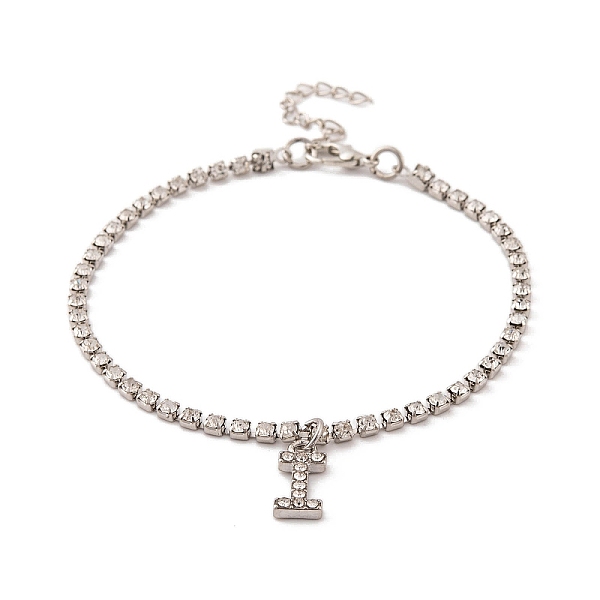 PandaHall Fashionable and Creative Rhinestone Anklet Bracelets, English Letter I Hip-hop Creative Beach Anklet for Women Alloy
PandaHall Fashionable and Creative Rhinestone Anklet Bracelets, English Letter I Hip-hop Creative Beach Anklet for Women Alloy