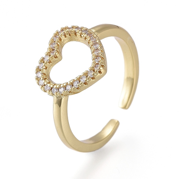 PandaHall Brass Micro Pave Clear Cubic Zirconia Cuff Rings, Open Heart Rings, Long-Lasting Plated, Real 18K Gold Plated, US Size 6(16.5mm)...
PandaHall Brass Micro Pave Clear Cubic Zirconia Cuff Rings, Open Heart Rings, Long-Lasting Plated, Real 18K Gold Plated, US Size 6(16.5mm)...
