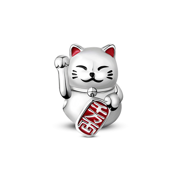 PandaHall TINYSAND Rhodium Plated 925 Sterling Silver Enamel Kitten European Bead, Large Hole Beads, Maneki Neko/Beckoning Cat, Platinum...
PandaHall TINYSAND Rhodium Plated 925 Sterling Silver Enamel Kitten European Bead, Large Hole Beads, Maneki Neko/Beckoning Cat, Platinum...
