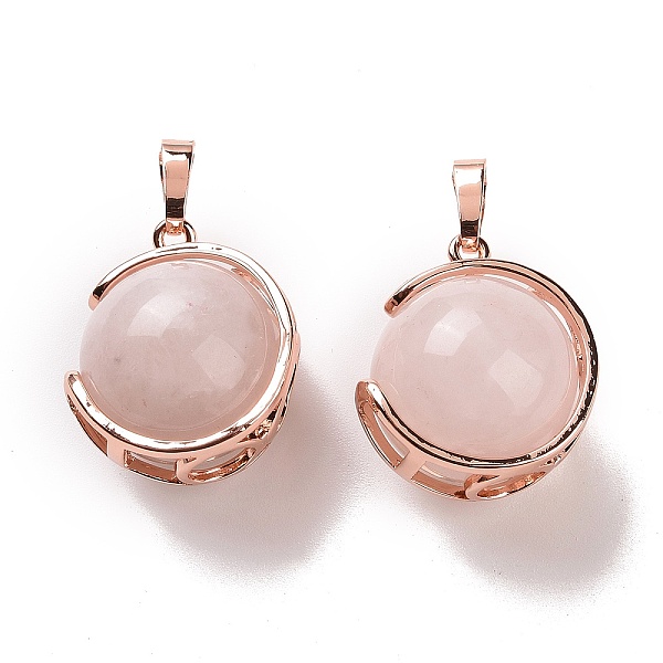 PandaHall Natural Rose Quartz Pendants, Ball Sphere Charms with Rose Gold Tone Brass Findings, 24x21x18mm, Hole: 8x5mm Rose Quartz Round
PandaHall Natural Rose Quartz Pendants, Ball Sphere Charms with Rose Gold Tone Brass Findings, 24x21x18mm, Hole: 8x5mm Rose Quartz Round