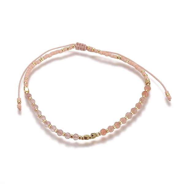 PandaHall Adjustable Natural Gemstone Braided Bead Bracelets, with Nylon Cord, Long-Lasting Plated Brass Beads and Seed Beads, 2-1/8...
PandaHall Adjustable Natural Gemstone Braided Bead Bracelets, with Nylon Cord, Long-Lasting Plated Brass Beads and Seed Beads, 2-1/8...