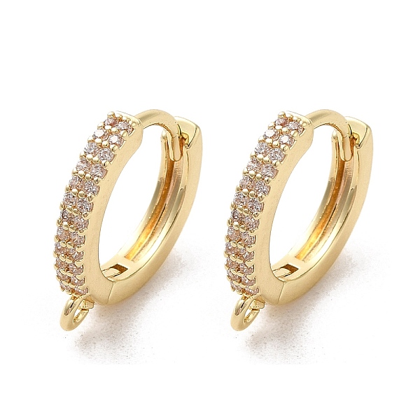 PandaHall Rack Plating Brass Micro Pave Cubic Zirconia Hoop Findings, with Horizontal Loop, Golden, 18 Gauge, 15x14x2.3mm, Hole: 1.2mm, Pin..., Clear
PandaHall Rack Plating Brass Micro Pave Cubic Zirconia Hoop Findings, with Horizontal Loop, Golden, 18 Gauge, 15x14x2.3mm, Hole: 1.2mm, Pin..., Clear