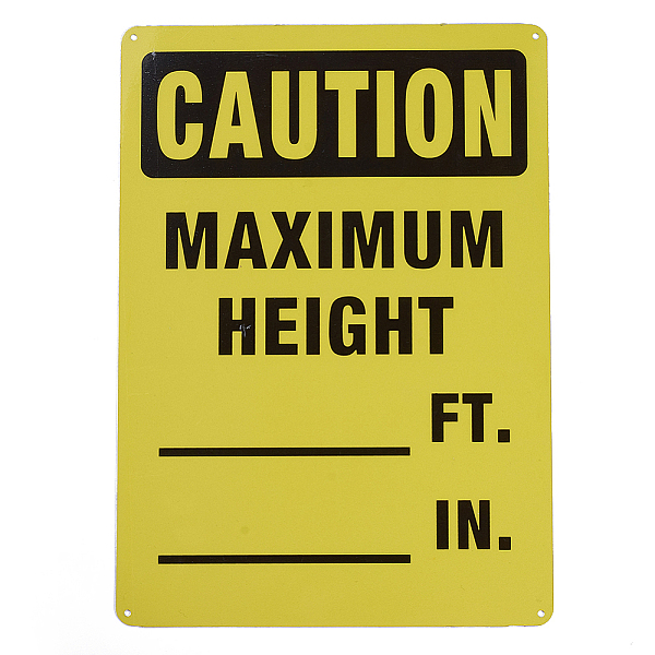 PandaHall UV Protected & Waterproof Aluminum Warning Signs, Caution - Maximum Height __ Ft __ In Sign, Yellow, 350x250x1mm, Hole: 4mm...
PandaHall UV Protected & Waterproof Aluminum Warning Signs, Caution - Maximum Height __ Ft __ In Sign, Yellow, 350x250x1mm, Hole: 4mm...