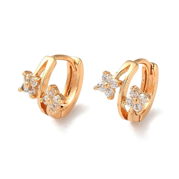 PandaHall Brass Hoop Earrings with Clear Glass, Flower, Light Gold, 12x10.5x13.5mm Brass
PandaHall Brass Hoop Earrings with Clear Glass, Flower, Light Gold, 12x10.5x13.5mm Brass