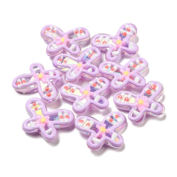 PandaHall Hand Painted Opaque Acrylic with Enamel Beads, Butterfly, Lilac, 21.5~22.5x29~29.5x8~11mm, Hole: 2.5mm Acrylic Butterfly Purple
PandaHall Hand Painted Opaque Acrylic with Enamel Beads, Butterfly, Lilac, 21.5~22.5x29~29.5x8~11mm, Hole: 2.5mm Acrylic Butterfly Purple