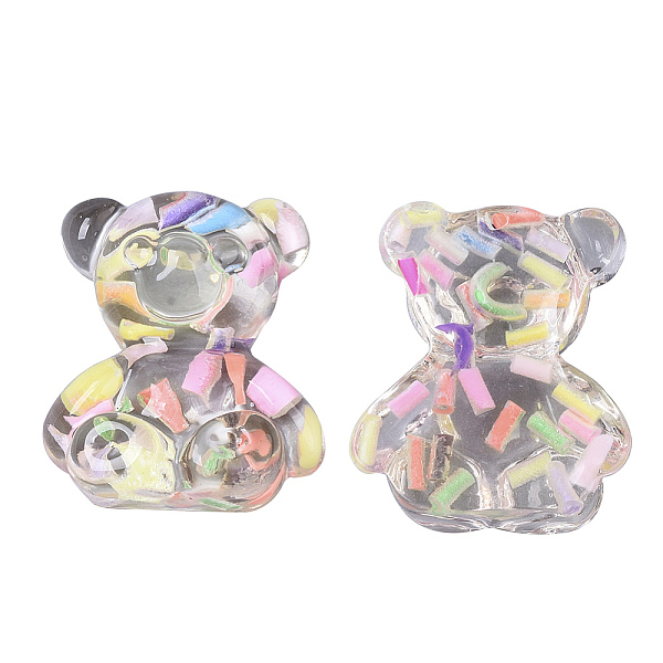PandaHall Transparent Resin Cabochons, with Stick Shape Polymer Clay, Bear, Colorful, 21x18x8mm Resin Bear
PandaHall Transparent Resin Cabochons, with Stick Shape Polymer Clay, Bear, Colorful, 21x18x8mm Resin Bear