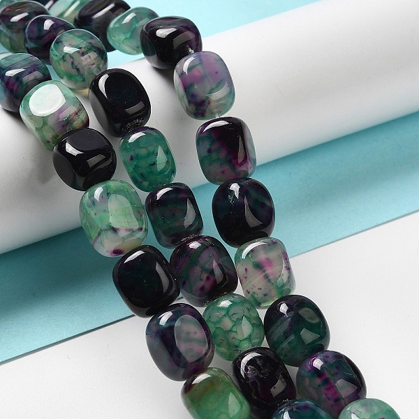 PandaHall Natural Agate Beads Strands, Dyed & Heated, Cube, Medium Sea Green, 11~12x8~9.5x8~9.5mm, Hole: 1.2mm, about 16pcs/strand...
PandaHall Natural Agate Beads Strands, Dyed & Heated, Cube, Medium Sea Green, 11~12x8~9.5x8~9.5mm, Hole: 1.2mm, about 16pcs/strand...