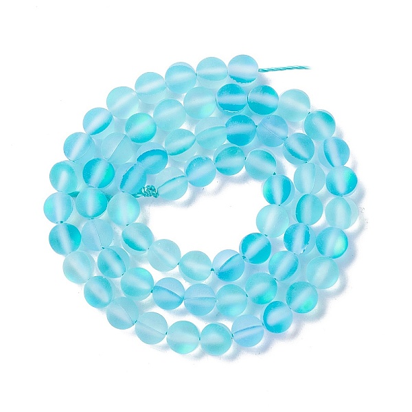 PandaHall Synthetic Moonstone Beads Strands, Frosted, Round, Light Sky Blue, 6mm, Hole: 1mm, about 60~64pcs/strand, 14.76''~15.55''...
PandaHall Synthetic Moonstone Beads Strands, Frosted, Round, Light Sky Blue, 6mm, Hole: 1mm, about 60~64pcs/strand, 14.76''~15.55''...