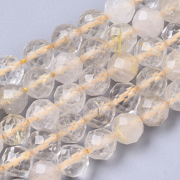 PandaHall Natural Gold Rutilated Quartz Beads Strands, Faceted, Round, 5mm, Hole: 0.8mm, about 70pcs/strand, 15.75 inch(40cm) Rutilated...
PandaHall Natural Gold Rutilated Quartz Beads Strands, Faceted, Round, 5mm, Hole: 0.8mm, about 70pcs/strand, 15.75 inch(40cm) Rutilated...