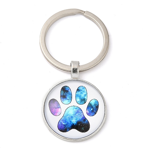 PandaHall Half Round/Dome Alloy & Glass Pendant Keychain, with Split Key Rings, Paw Print Pattern, Light Sky Blue, 6cm Alloy Half Round
PandaHall Half Round/Dome Alloy & Glass Pendant Keychain, with Split Key Rings, Paw Print Pattern, Light Sky Blue, 6cm Alloy Half Round