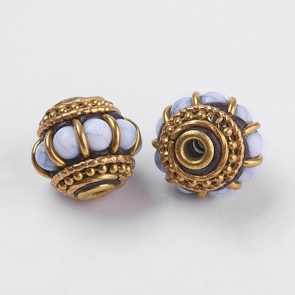 PandaHall Handmade Indonesia Beads, with Brass Findings, Nickel Free, Rondelle with Circle, Unplated, Lilac, 13x10mm, Hole: 2mm Polymer..., Purple
PandaHall Handmade Indonesia Beads, with Brass Findings, Nickel Free, Rondelle with Circle, Unplated, Lilac, 13x10mm, Hole: 2mm Polymer..., Purple