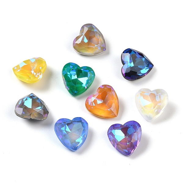 PandaHall Glass Rhinestone Cabochons, Point Back, Faceted, Heart, Mixed Color, 12x12x6mm Glass Rhinestone Heart Multicolor
PandaHall Glass Rhinestone Cabochons, Point Back, Faceted, Heart, Mixed Color, 12x12x6mm Glass Rhinestone Heart Multicolor