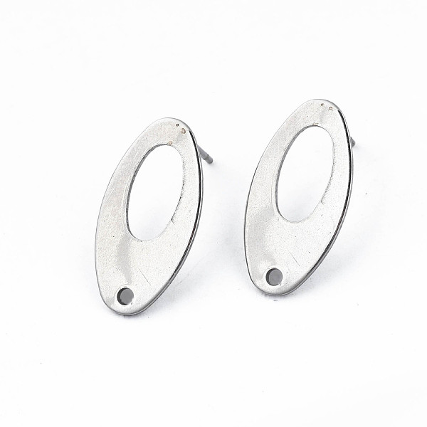 PandaHall 201 Stainless Steel Stud Earring Findings, with 304 Stainless Steel Pins and Hole, Oval, Stainless Steel Color, 19x9.5x1mm, Hole...
PandaHall 201 Stainless Steel Stud Earring Findings, with 304 Stainless Steel Pins and Hole, Oval, Stainless Steel Color, 19x9.5x1mm, Hole...